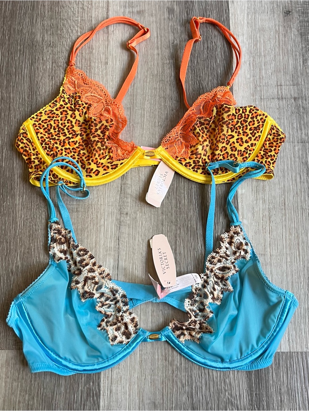 Nwt Y2K Victoria’s Secret Unlined Animal Print Bras 34B